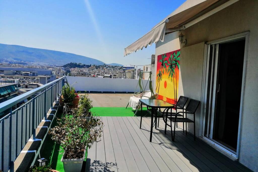 Rooftop Studio, Acropolis View! Aten Exteriör bild