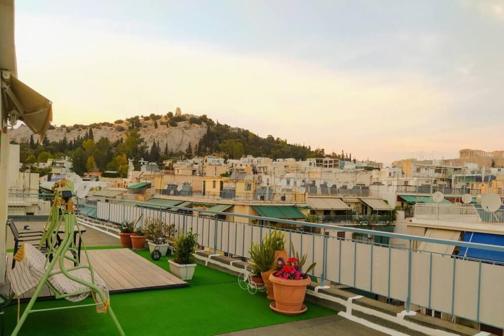 Rooftop Studio, Acropolis View! Aten Exteriör bild
