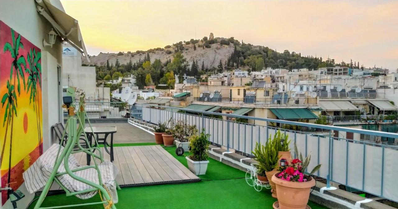Rooftop Studio, Acropolis View! Aten Exteriör bild
